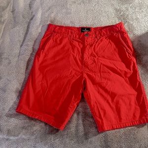 American Eagle Outfitters prep shorts size 32 color is Red
